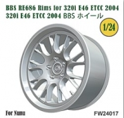 [사전 예약] FW24017 1/24 BBS RE686 wheels for 320i E46 ETCC 2004 for Nunu