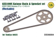 [사전 예약] DE06004 1/6 Chain and Sprocket set for GSX1100S Katana (Workable)