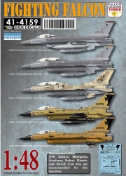 DXM41-4159 1/48 USAF/RSAF F-16A/C Fighting Falcon Collection #3