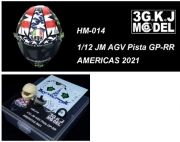 HM-014 1/12 JM AGV Pista GP-RR AMERICAS 2021