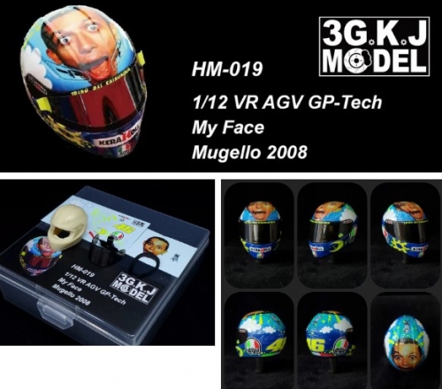 HM-019 1/12 VR AGV GP-Tech My Face Mugello 2008