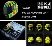 HM-007 1/12 MOTOGP Rossi Helmet Model AGV Pista GP-R Mugello 2016