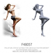 [사전 예약] F48057 1/48 PIN-UP GIRL STATUE SUITABLE FOR 1/48 SCALE FIGHTER AIRCRAFT IN A STATIONARY STATE SCENES