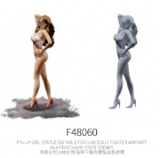 [사전 예약] F48060 1/48	PIN-UP GIRL STATUE SUITABLE FOR 1/48 SCALE FIGHTER AIRCRAFT IN A STATIONARY STATE SCENES