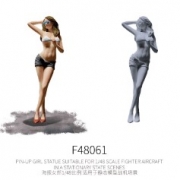 [사전 예약] F48061 1/48	PIN-UP GIRL STATUE SUITABLE FOR 1/48 SCALE FIGHTER AIRCRAFT IN A STATIONARY STATE SCENES