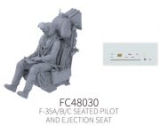 [사전 예약] FC48030 1/48 F-35A/B/C Seated Pilot and Ejection Seat FOR  Tamiya 1/48 KIT