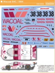 SHK-D203 1/24 Wacoal 84C 1984 for TOYOTA TOM'S 84C by Tamiya