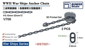 [사전 예약] WS7001 1/700 WWII War Ships Anchor Chain
