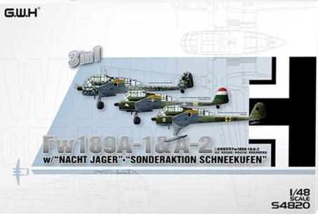 [사전 예약] S4820 1/48 Fw189A-1&A-2/w Nacht Jager Sonderaktion Schneekufen