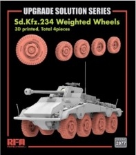 [사전 예약] RM2077 1/35 3D Printed Wheels for Sd.Kfz.234/4 Type B, 8pcs