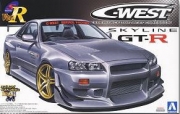 [사전 예약] AOS06149 1/24 C-West BNR34 Nissan GT-R '02