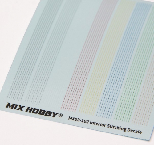 MX03-102 1/24 Multicolor interior stitching decal