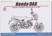 HD02-0469 1/12 Honda Dax Detail-up Set For T (14142) （PE+Metal parts+Resin+Metal Logo））