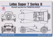 HD02-0473 1/24 Lotus Super 7 Series Ⅱ For T (24357)（PE+Metal parts+Resin+Metal Logo））