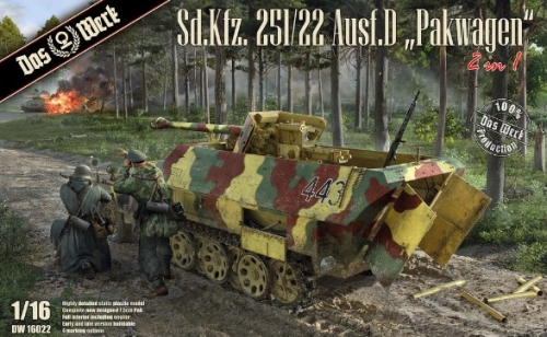 [사전 예약] DW16022 1/16 Sd.Kfz.251/22 Ausf.D Pakwagen