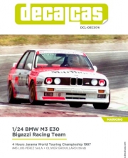 DCL-DEC074 1/24 BMW M3 E30 Team Bigazzi Racing sponsored by Marlboro - 4 Hours Jarama World Touring