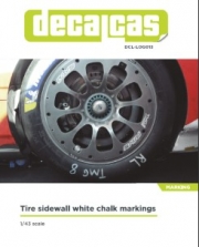 DCL-LOG013 1/43,1/32 scale models: Tire sidewall white chalk markings