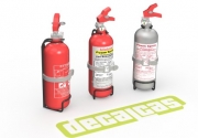 DCL-PAR121 1/24 Fire extinguisher for 1/24 scale models: Hand fire extinguisher - Type01 (4 units/ea