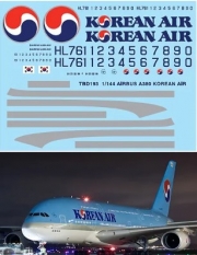 TBD193 1/144 AIRBUS A380 AIR KOREAN LIVERY REVELL TBD193