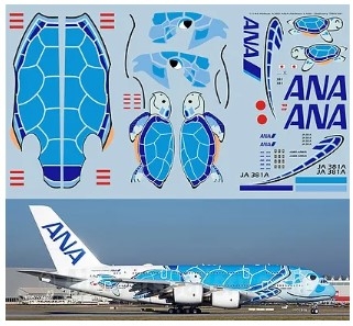 TBD391 1/144 Airbus A380 ANA Airlines LANI JA 381A Delivery Decals TB Decal TBD391