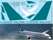 TBD276 1/144 Airbus A350 Cathay Pacific Livery Decals TB Decal TBD276 for Revell