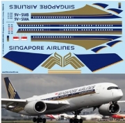 TBD316 1/144 AIRBUS A350 900 SINGAPORE AIRLINES DECALS FOR REVELL KIT TB DECAL TBD316 for Revell