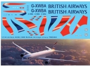 TBD362 1/144 Airbus A350 1000 British Airways livery Decals TB Decal TBD362 for Revell