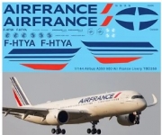 TBD358 1/144 Airbus A350 900 Air France Livery Decals TB Decal TBD358 for Revell