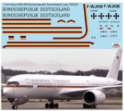 TBD397 1/144 Airbus A350 Bundesrepublik Deutschland Decals TB Decal TBD397 for Revell