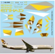 TBD432 1/144 Airbus A350 - 1000 Etihad Livery Decals TB Decal TBD432 for Revell