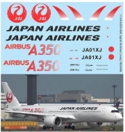 TBD498 1/144 Decals for Airbus A350 900 Japan Airlines Livery Decal TBD498