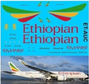 TBD516 1/144 Decals for Airbus A350 Ethiopian Airlines livery TB Decals TBD516