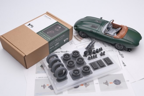 [사전 예약] KS-02 1/24 Jaguar E-Type Wire Wheel & Tyre set for Revell