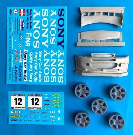 REJ0019 1/24 Transkit – Escort WRC SONY – Rajd Krakowski 1997 1/24 for Tamiya / Domino kits