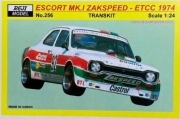 REJ0256 1/24 Transkit – Ford Escort Mk.I Zakspeed - 1974 Monza 4 hours 1/24 for Belkits kit