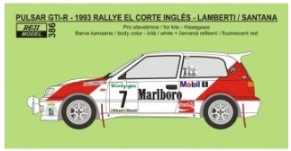 REJ0386 1/24 Transkit – Nissan Pulsar GTI-R - Rallye El Corte Inglés 1993 - Lamberti / Santana 1/24