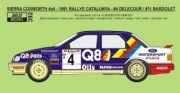 REJ0392 1/24 Decal – Ford Sierra Cosworth 4x4 - 1991 Rallye Catalunya - #4 Delecour / #11 Bardolet 1