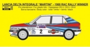 REJ0395 1/24 Transkit – Lancia Delta HF Integrale „Martini“ - 1988 RAC rallye winner - Alen / Kivimä