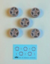 REJSP943 1/24 Wheels – Speedline ( 5 spoke tarmac ) / 5 pcs for Escort RS Cosworth 1/24 for Tamiya /