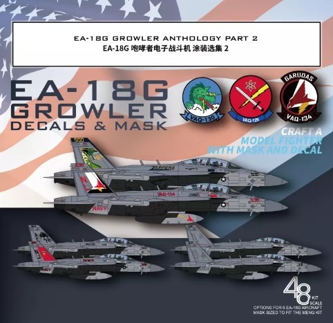 [사전 예약] G48067 1/48 EA-18G GROWLER ANTHOLOGY PART 2 FOR THE MENG 1:48