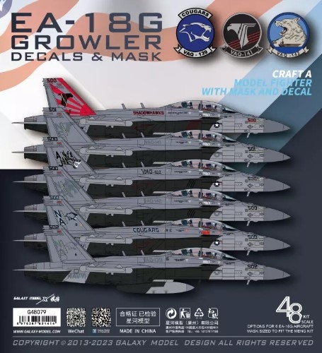 [사전 예약] G48079 1/48 EA-18G GROWLER ANTHOLOGY PART 4  FOR THE MENG 1:48