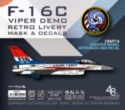 [사전 예약] G48084 1/48 USAF Viper demo F-16C "Retro livery" Special paint scheme 2024   FOR THE TAMIYA 61106 SCALE 1/48 KIT