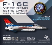 [사전 예약] G48085 1/48 USAF Viper demo F-16C "Retro livery" Special paint scheme 2024  FOR THE KINETIC K48102 SCALE 1/48 KIT