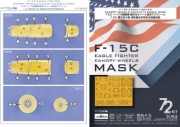 [사전 예약] C72032 1/72 F-15C Eagle FIGHTER Canop wheels DIE-CUT Flexible Mask FOR finemolds 72954 KIT