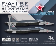 [사전 예약] D48060 1/48 U.S NAVY F/A-18E VFC-12 "FIGHTING OMARS" SU-57  PAINTING  FOR  THE MENG LS-012 SCALE 1/48 KIT