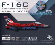 [사전 예약] D48099 1/48 TURKISH AF 192ND TIGER SQ F-16C 2023 COLOR SEPARATION DIE-CUT FLEXIBLE MASK&DECAL FOR ACCURATE AIRFRAME PAINTING OF THE KINETIC K48102 SCALE 1/48 KIT