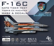 [사전 예약] D48102 1/48 NATO Tiger Meet HAF 335 SQ F-16C SPECIAL PAINT  FOR ACCURATE AIRFRAME PAINTING OF THE tamiya 61106 SCALE 1/48 KIT