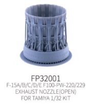 [사전 예약] FP32001 1/32 F-15A/B/C/D/E Exhaust Nozzle Open（F100-PW-220/229）for Tamiya