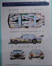 [사전 예약] DP313 1/24 BMW 320i Artcar Roy Lichtenstein Group 5 1977