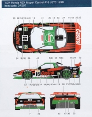 [사전 예약] DP297 1/24 Honda NSX Mugen Castrol #16 JGTC 1998